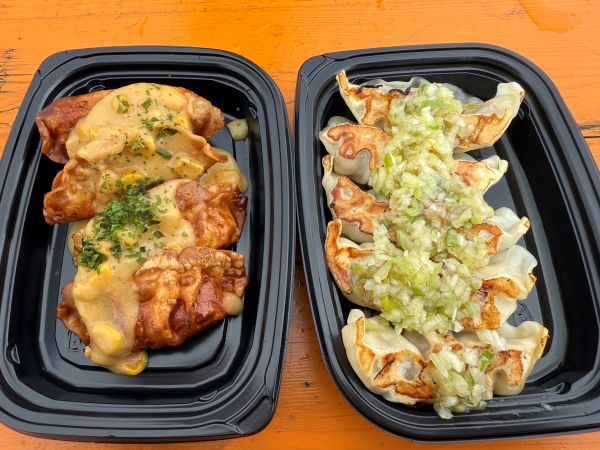 駒沢公園餃子フェスの餃子2皿