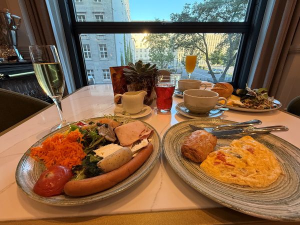 JWマリオットホテルの朝食ビュッフェ